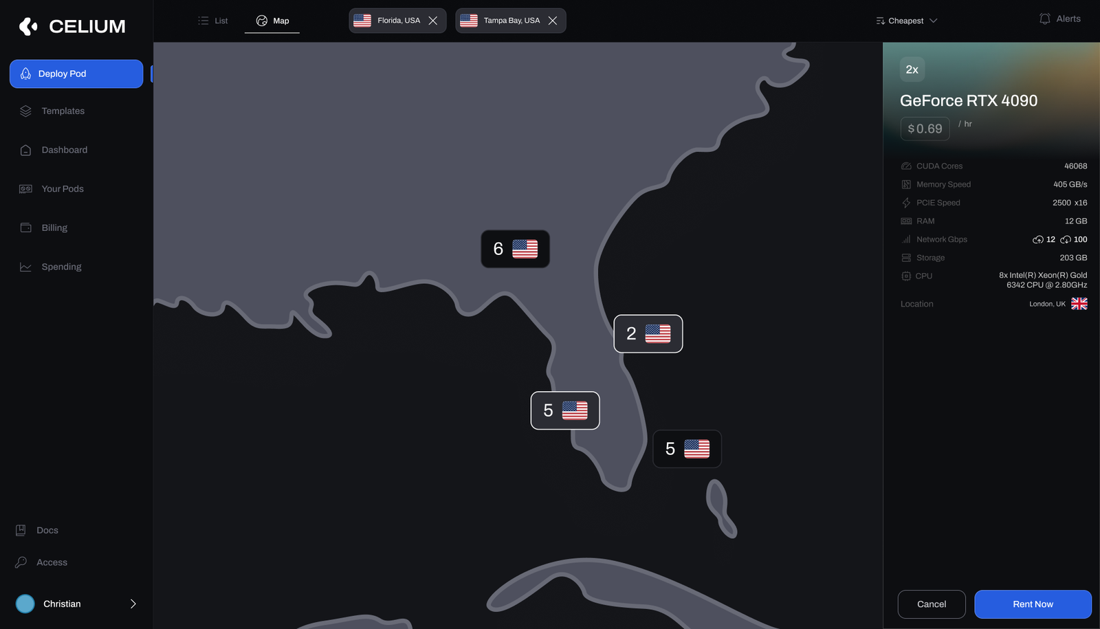 Pick by region on a map — view 2 of 2