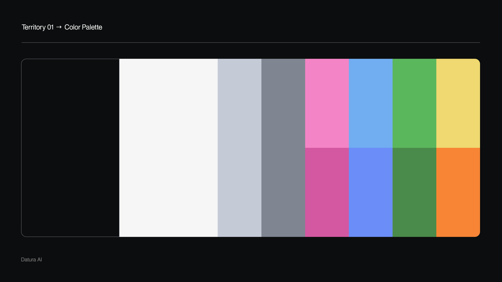 A palette split in two